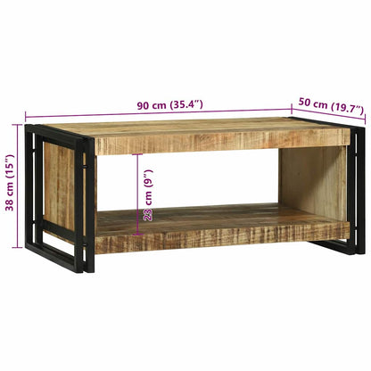 Tavolino da salotto 90 x 50 x 38 cm Legno di mango massello | homemem39