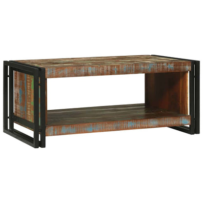 Tavolino da salotto 90 x 50 x 38 cm Legno Recuperato Massello | homemem39