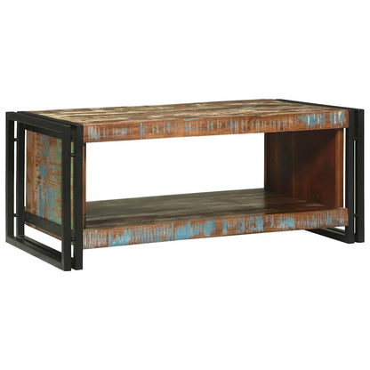 Tavolino da salotto 90 x 50 x 38 cm Legno Recuperato Massello | homemem39