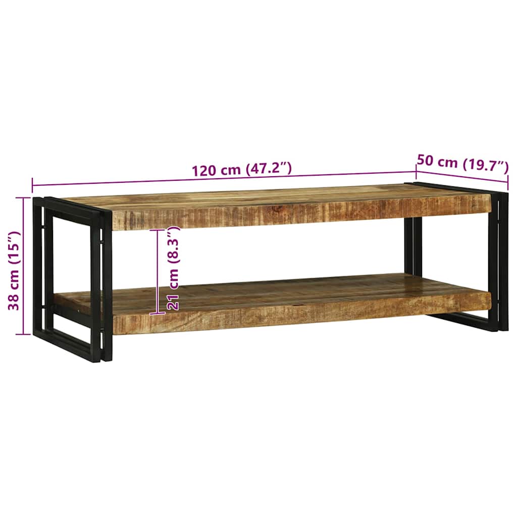Tavolino da salotto Marrone Legno di mango massello | homemem39