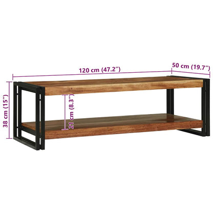 Tavolino da salotto Marrone Legno di Acacia Massello | homemem39