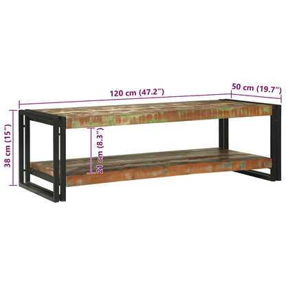 Tavolino da salotto Multicolore Legno Recuperato Massello | homemem39