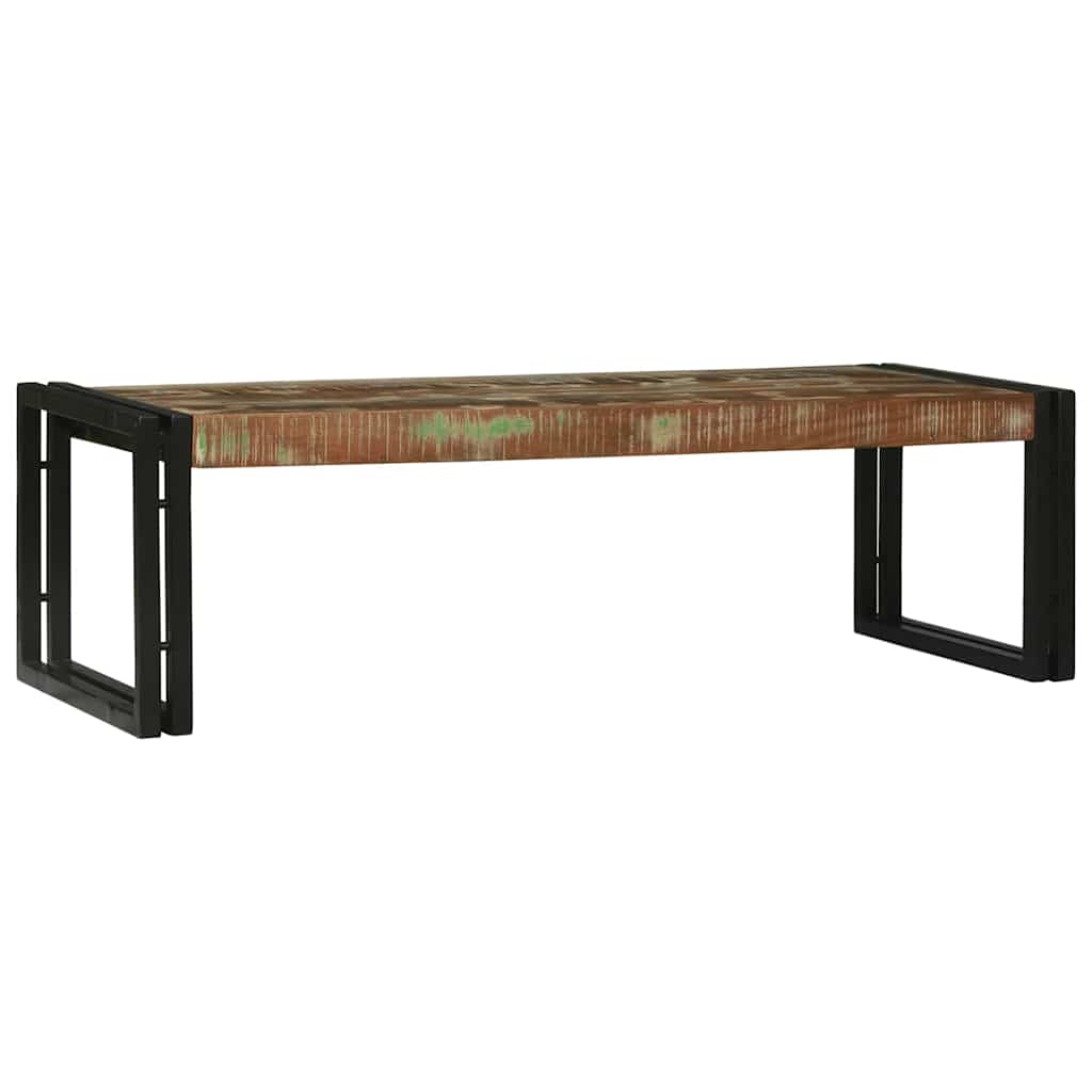 Tavolino da salotto 2 pcs Multicolore Legno Recuperato Massello | homemem39