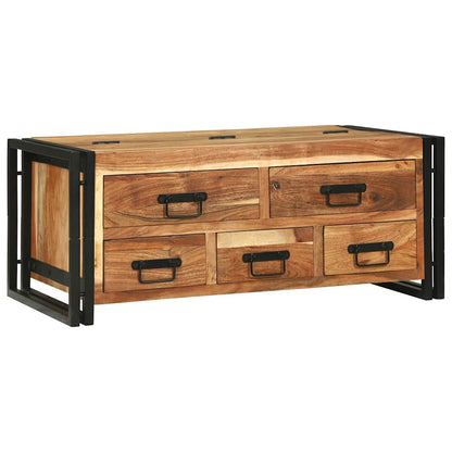 Tavolino da salotto Marrone Legno di Acacia Massello | homemem39