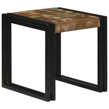 Tavoli da annidamento 3 pcs Legno massello di recupero