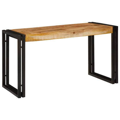 Tavolo Nesting 3 pcs Legno di mango grezzo solido e un metallo