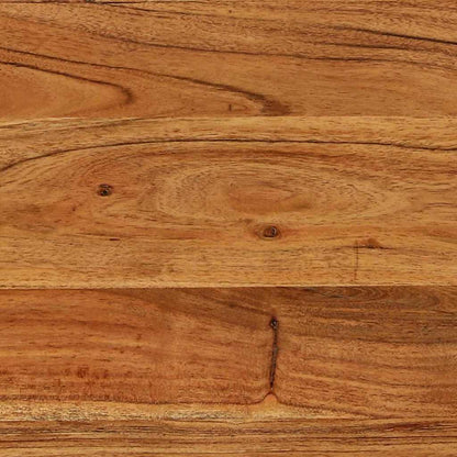 Tavoli da Fine 3 pcs Marrone e nero Legno massello di acacia
