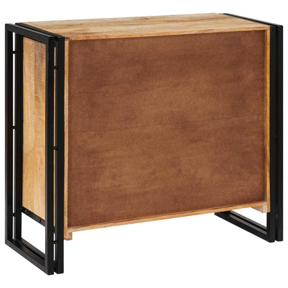 Credenza Marrone 80 x 33 x 70 cm legno massello di mango