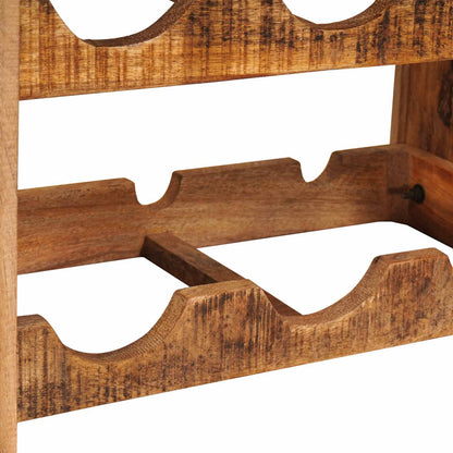 Portabottiglie 100 x 45 x 33 cm Legno di Mango Grezzo Massiccio