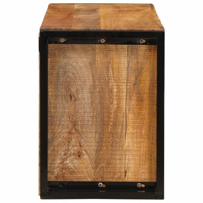 Portabottiglie 100 x 45 x 33 cm Legno di Mango Grezzo Massiccio