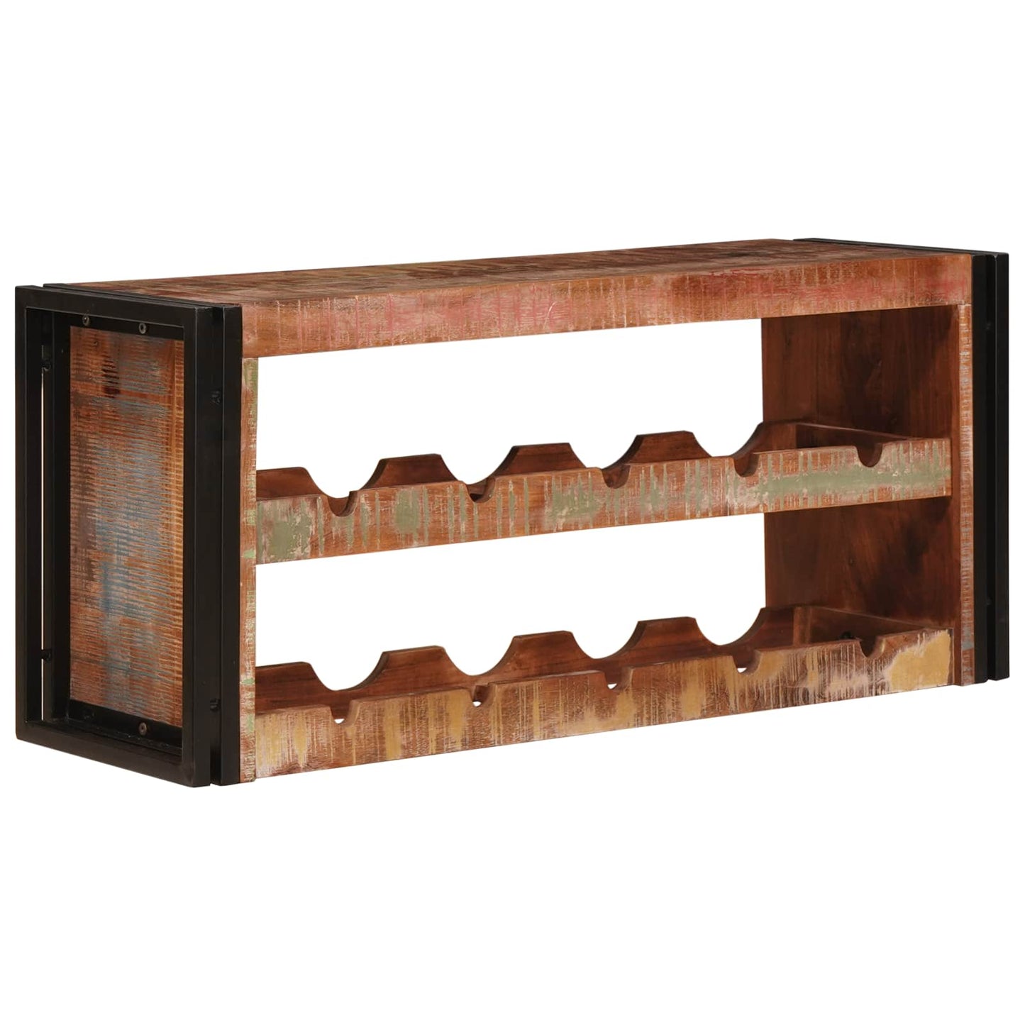 Portabottiglie 100 x 45 x 33 cm Legno massello riciclato