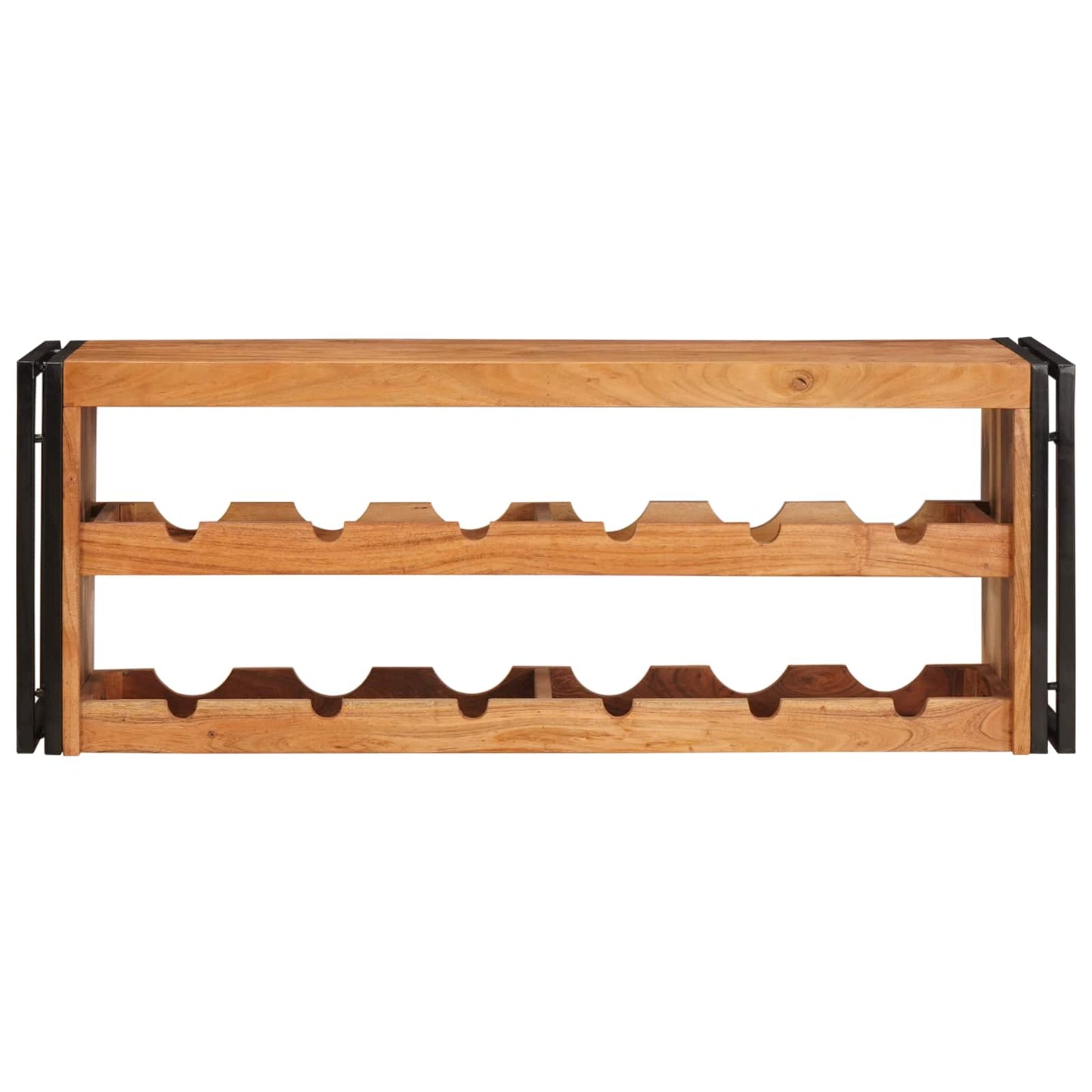 Portabottiglie 100 x 45 x 33 cm Legno di Acacia Massello