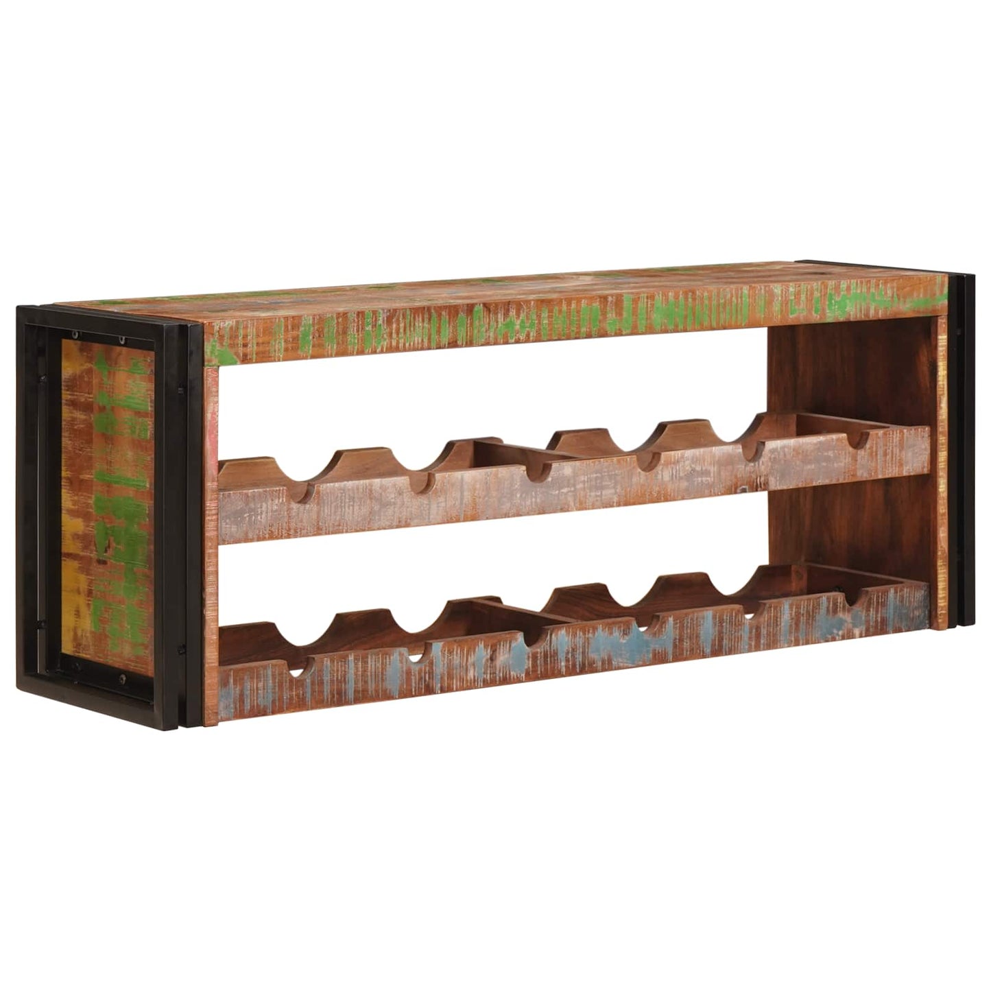 Portabottiglie 100 x 45 x 33 cm Legno massello riciclato
