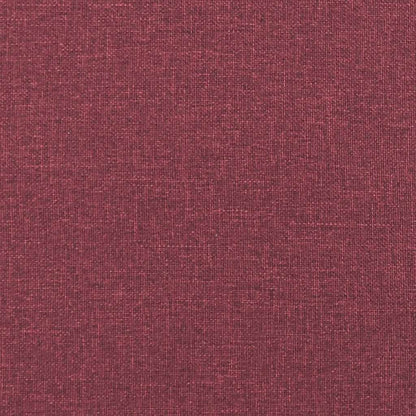 Divano Modulare con Cuscini in Tessuto Rosso Vino - homemem39