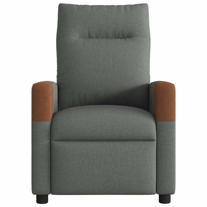 Poltrona Elettrica Reclinabile Grigio Scuro in Tessuto | homemem39