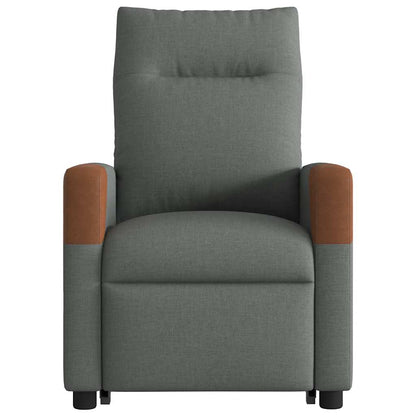 Poltrona Alzapersona Reclinabile Elettrica Grigio Scuro Tessuto | homemem39
