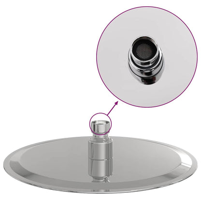 Testa Doccia a Pioggia in Acciaio Inox 304 20 cm Rotonda - homemem39