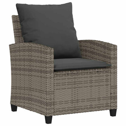 Set Divano da Giardino 6 pz con Cuscini Grigio in Polyrattan | homemem39