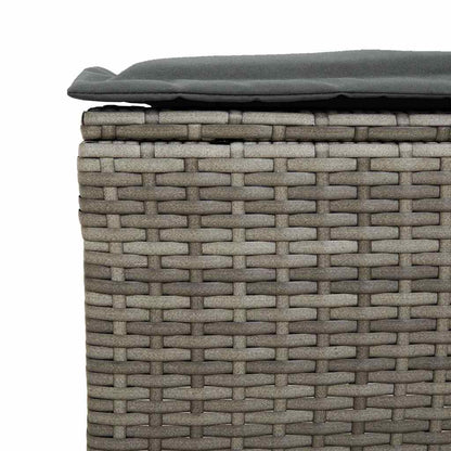 Set Divano da Giardino 6 pz con Cuscini Grigio in Polyrattan | homemem39
