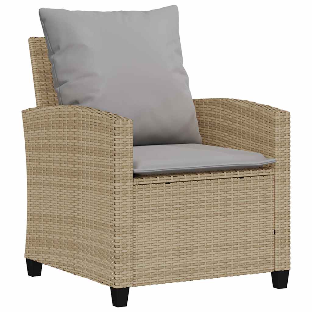 Set Divano da Giardino 6 pz con Cuscini Beige in Polyrattan | homemem39