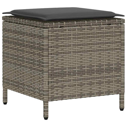 Set Divano da Giardino 6 pz con Cuscini Grigio in Polyrattan | homemem39