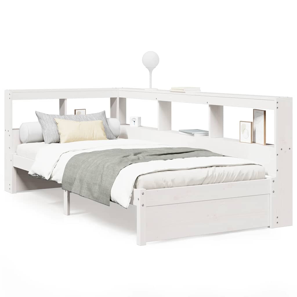 Letto con Libreria senza Materasso 75x190 cm in Legno Pino - homemem39