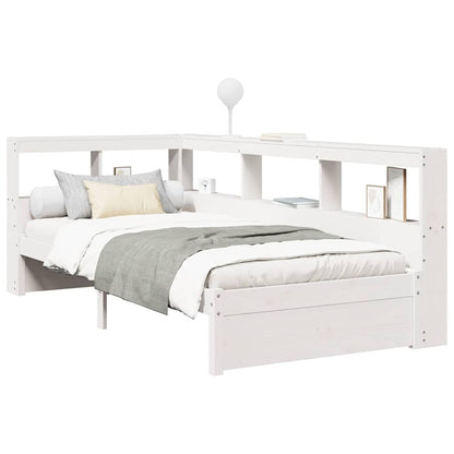 Letto con Libreria senza Materasso 75x190 cm in Legno Pino - homemem39