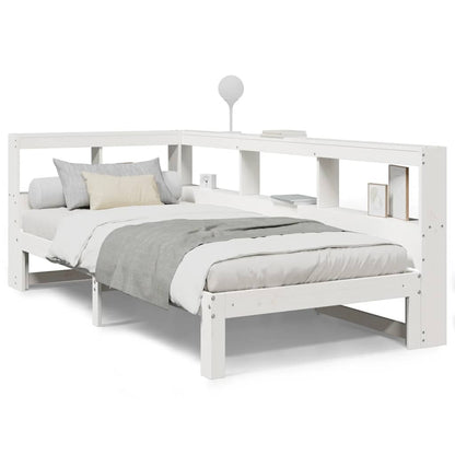 Letto con Libreria senza Materasso 75x190 cm in Legno Pino - homemem39