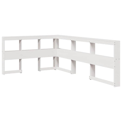 Letto Libreria senza Materasso Bianco 120x190 cm Legno di Pino