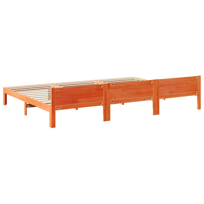 Giroletto Familiare senza Materasso Marrone Cera 240x200 cm - homemem39