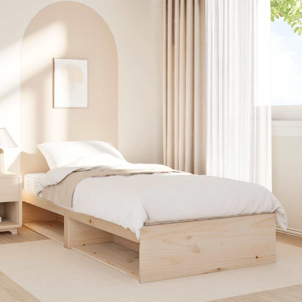Dormeuse con Materasso 90x200 cm in Legno Massello di Pino | homemem39