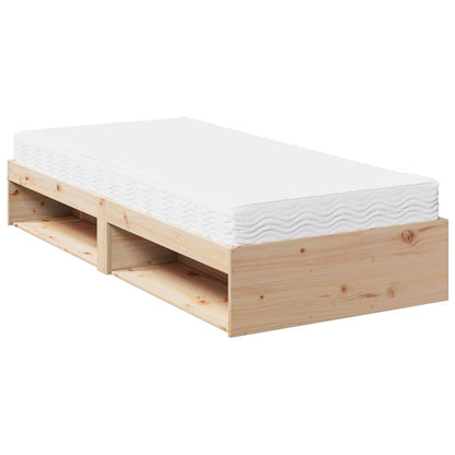 Dormeuse con Materasso 90x200 cm in Legno Massello di Pino | homemem39