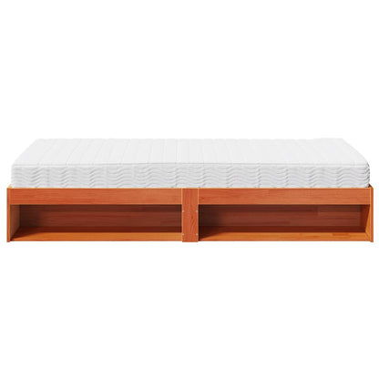 Dormeuse con Materasso Marrone 90x200 cm Legno Massello di Pino | homemem39