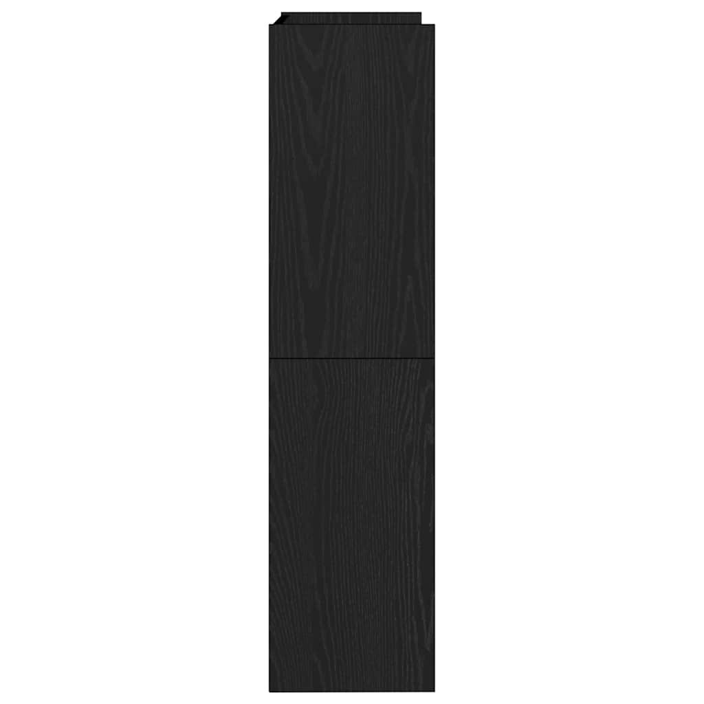 Scarpiera Nera 60x25x100 cm in Truciolato - homemem39