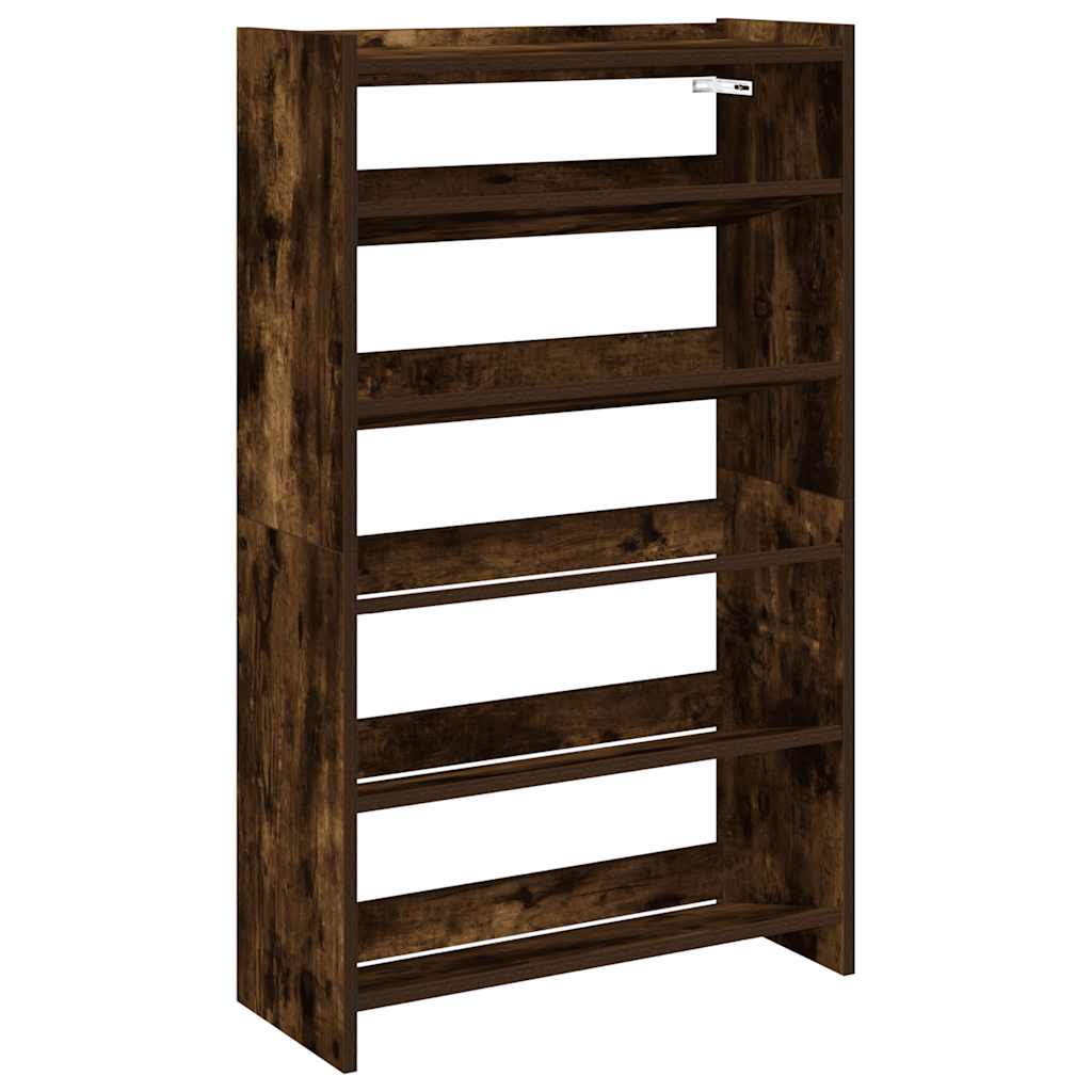 Scarpiera Rovere Fumo 60x25x100 cm in Legno Multistrato - homemem39