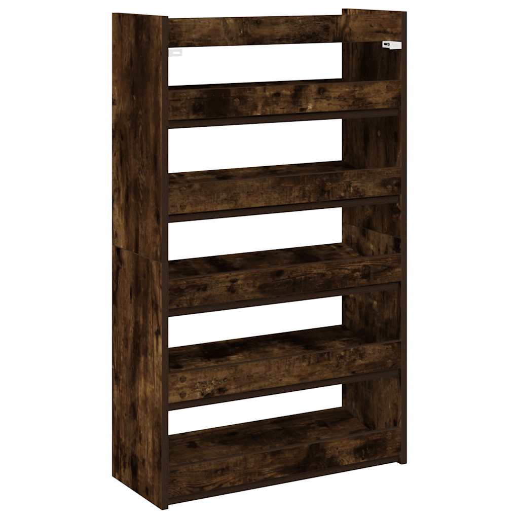 Scarpiera Rovere Fumo 60x25x100 cm in Legno Multistrato - homemem39