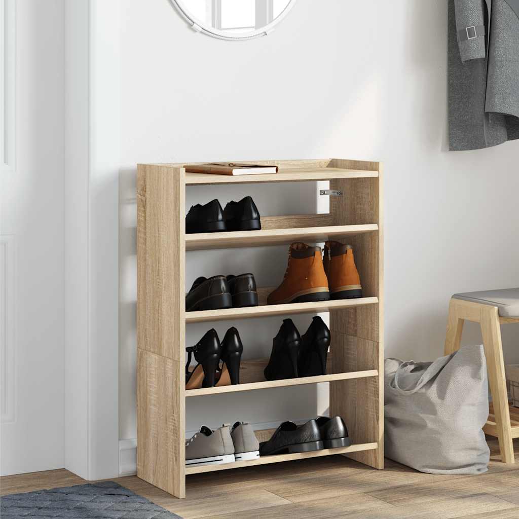 Scarpiera Rovere Sonoma 60x25x81 cm in Legno Multistrato - homemem39