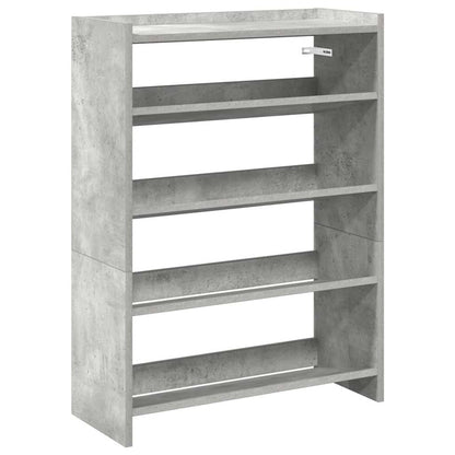 Scarpiera Grigio Cemento 60x25x81 cm in Legno Multistrato - homemem39