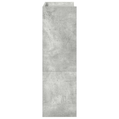 Scarpiera Grigio Cemento 60x25x81 cm in Legno Multistrato - homemem39