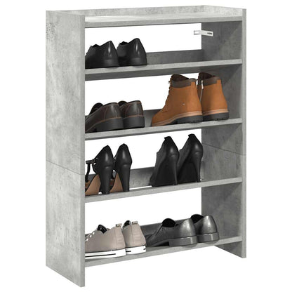 Scarpiera Grigio Cemento 60x25x81 cm in Legno Multistrato - homemem39