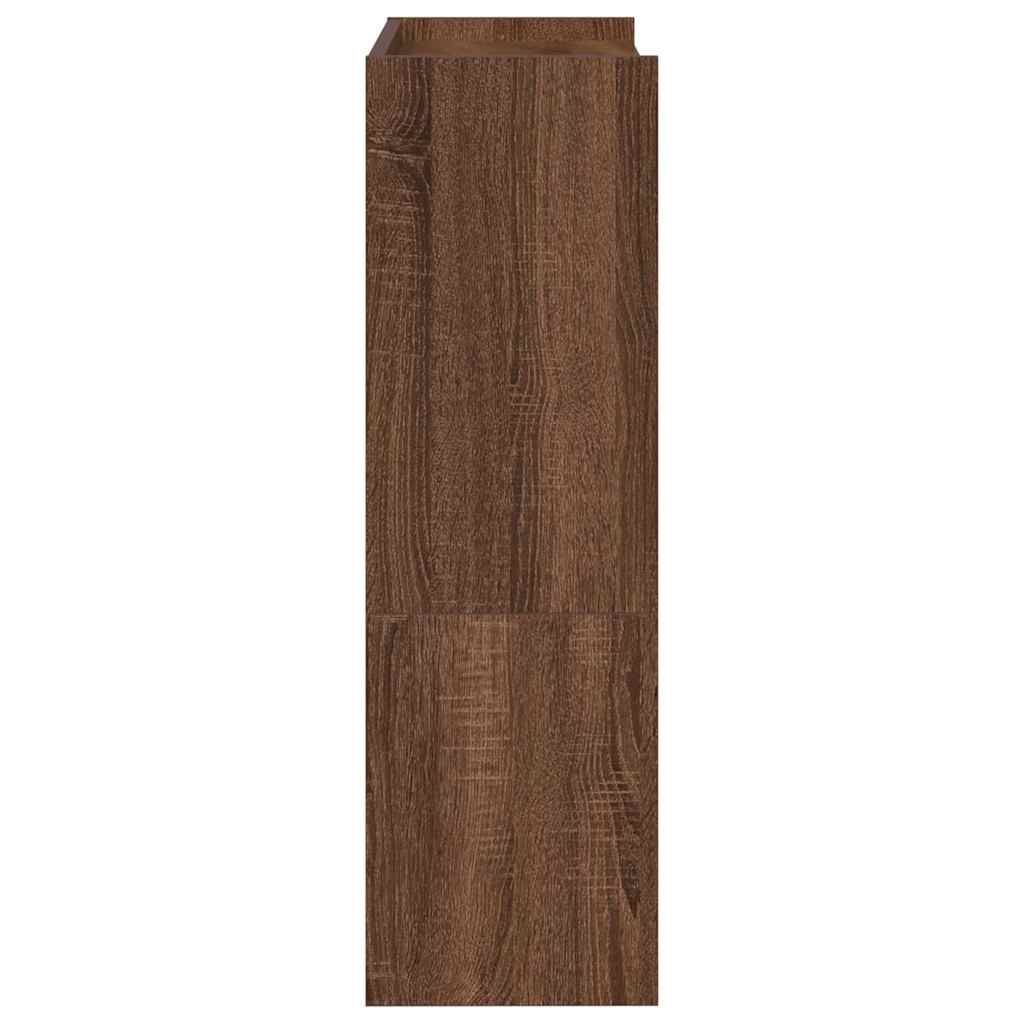 Scarpiera Rovere Marrone 60x25x81 cm in Legno Multistrato - homemem39