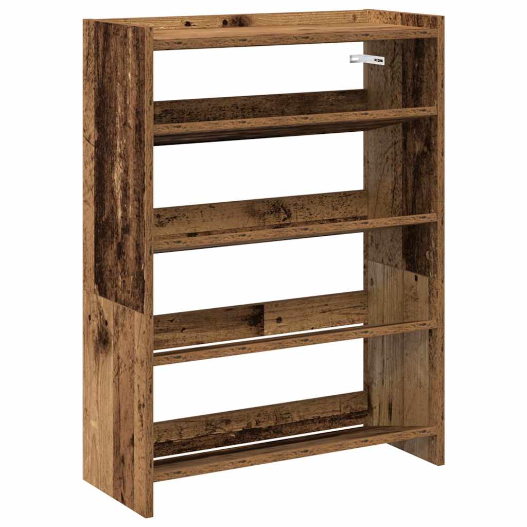 Scarpiera Legno Antico 60x25x81 cm in Legno Multistrato - homemem39