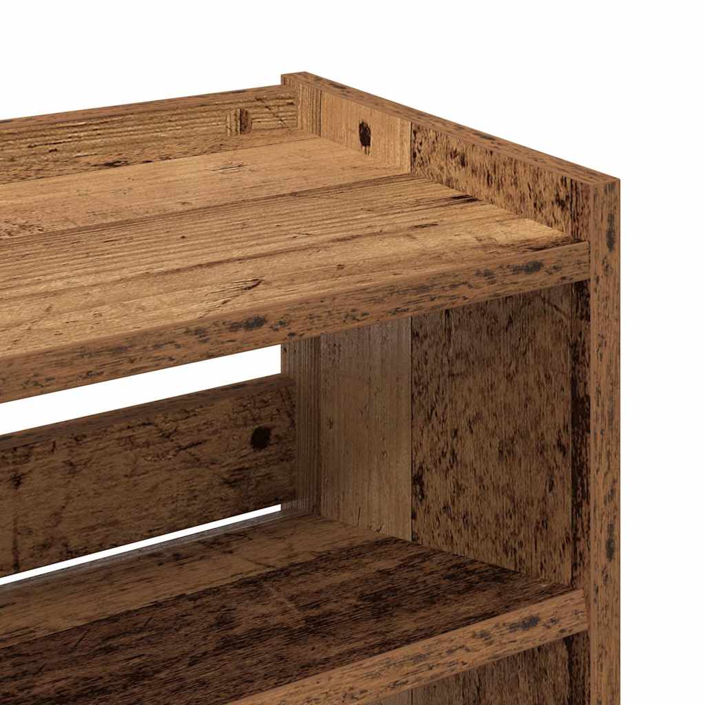 Scarpiera Legno Antico 60x25x81 cm in Legno Multistrato - homemem39