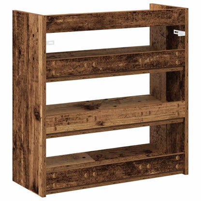 Scarpiera Legno Antico 60x25x62 cm in Legno Multistrato - homemem39