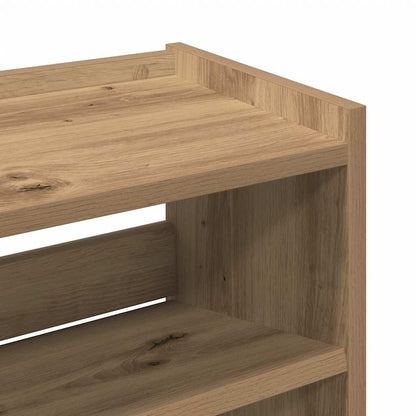 Scarpiera Rovere Artigianale 60x25x62 cm in Legno Multistrato