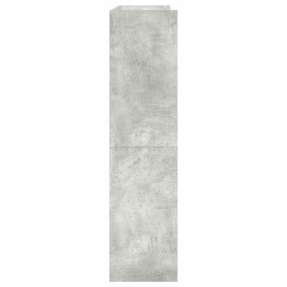 Scarpiera Grigio Cemento 80x25x100 cm in Legno Multistrato - homemem39