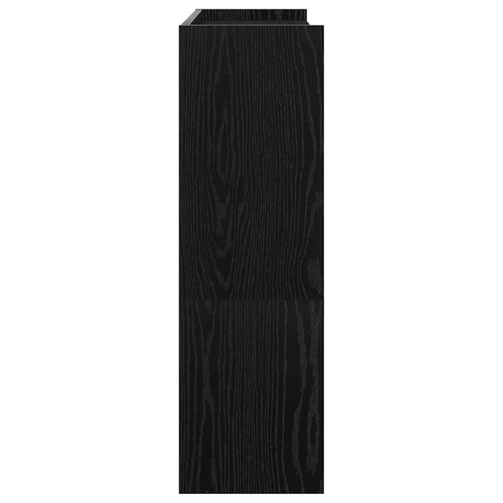 Scarpiera Nera 80x25x81 cm in Legno Multistrato - homemem39