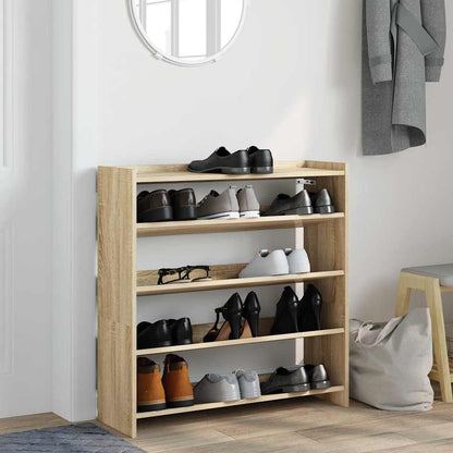 Scarpiera Rovere Sonoma 80x25x81 cm in Legno Multistrato - homemem39