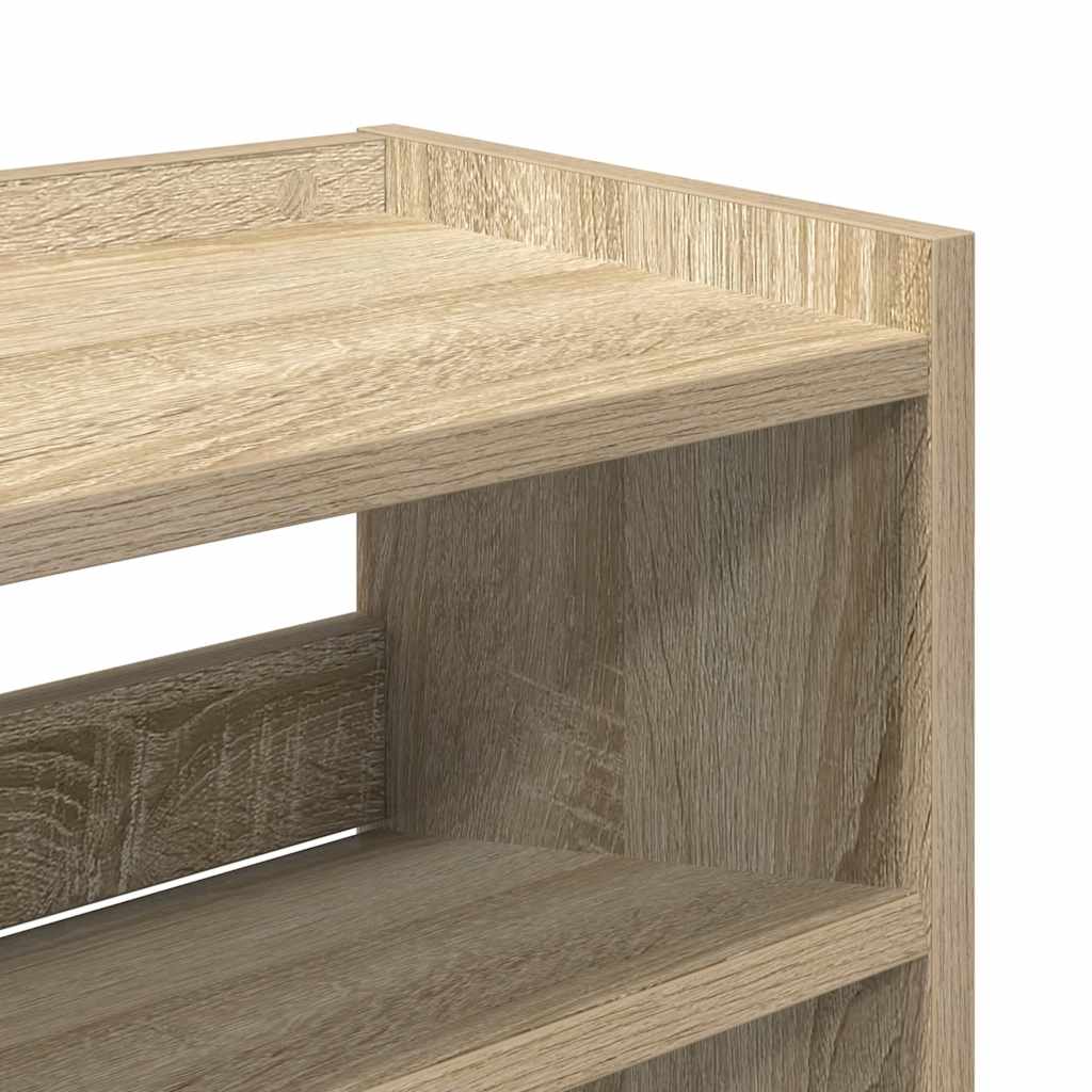 Scarpiera Rovere Sonoma 80x25x81 cm in Legno Multistrato - homemem39