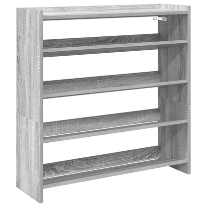 Scarpiera Grigio Sonoma 80x25x81 cm in Legno Multistrato - homemem39